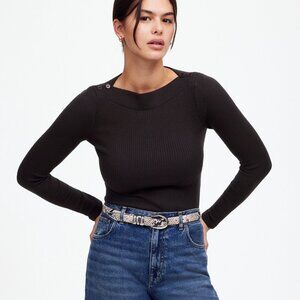 Madewell Boatneck Long-Sleeve Tee